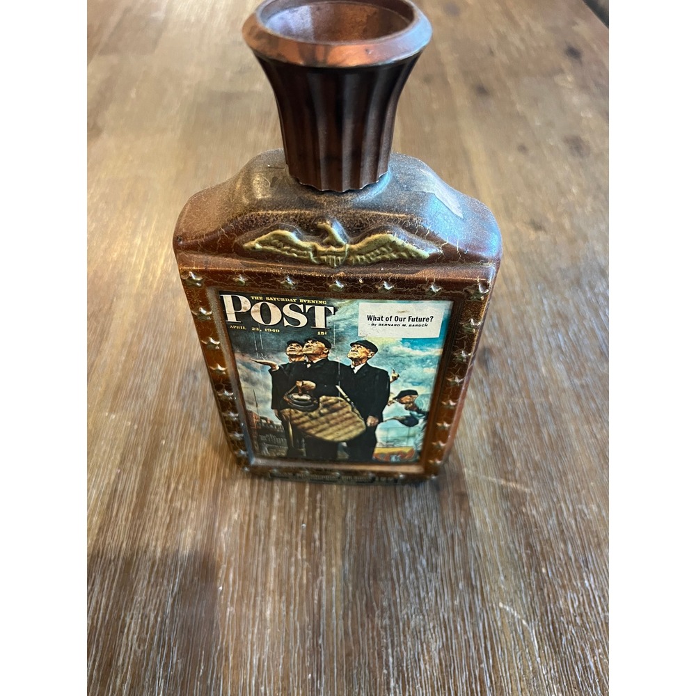 Jim Beam 1976 Bicentennial Decanter Norman Rockwell Saturday Evening Post Umpire